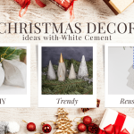 Christmas Tree Decorations/ Ornaments with White Cement