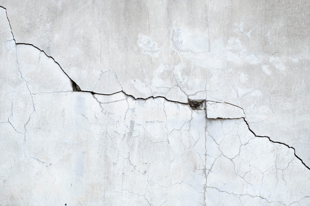 cracks in concrete