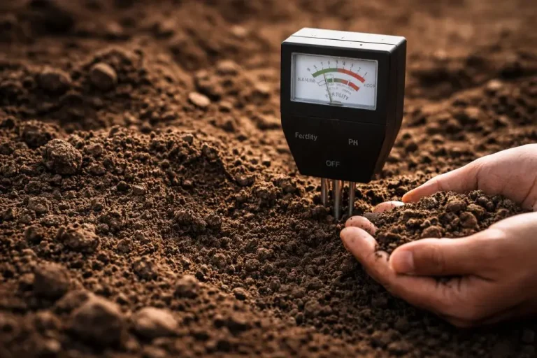 Soil testing process conducted before starting house construction