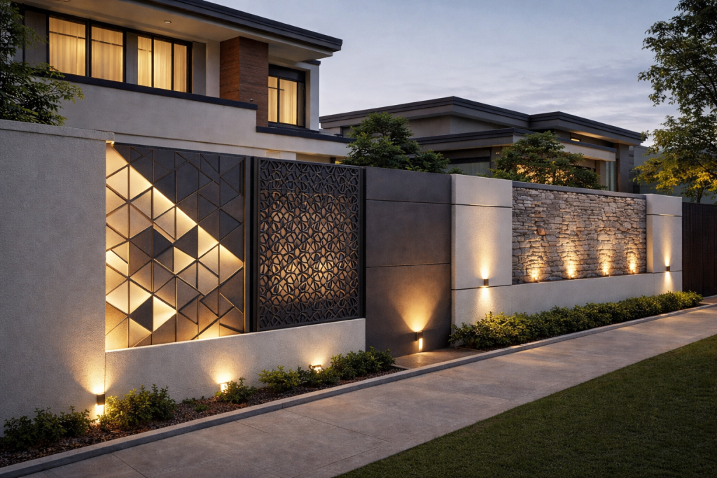 Modern Boundary Wall Design Ideas for Home