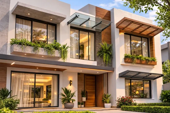 10 Modern Sunshade Designs for Homes | Window Shade & Chajja Ideas