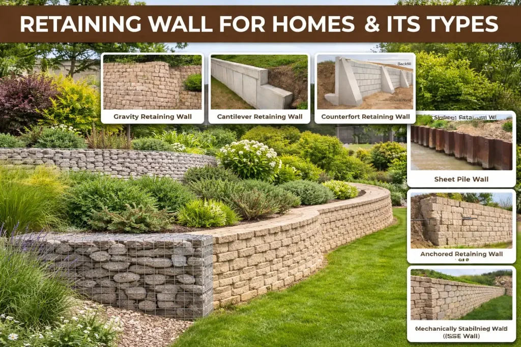 Retaining Wall: Types, Design Principles, Cost & Construction Guide (2026 Site-First Master Guide) Retaining Wall