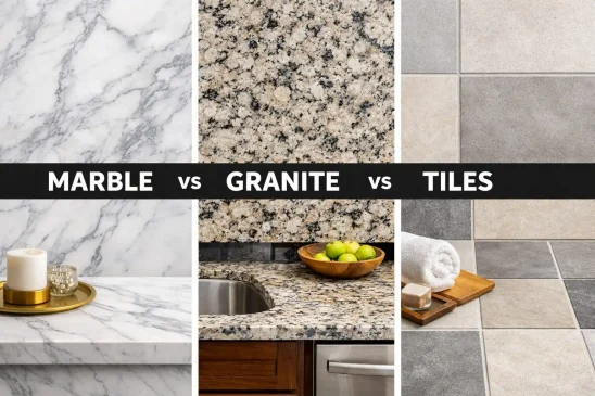 Marble vs Granite vs Tiles: Which Is Best for Flooring?