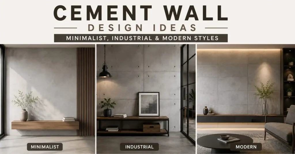 Cement Wall Design Ideas: Minimalist, Industrial & Modern Styles Explained