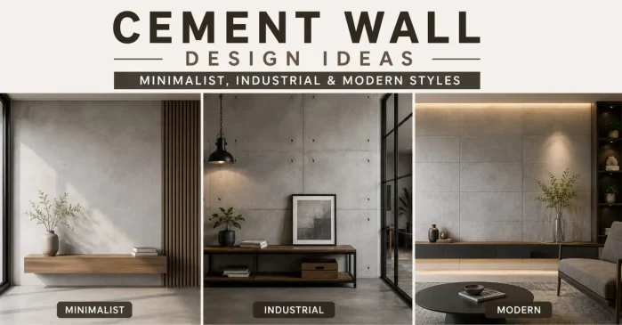 Cement Wall Design Ideas: Minimalist, Industrial & Modern Styles Explained