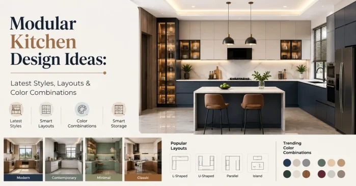 Modular Kitchen Design Ideas: Latest Styles, Layouts & Color Combinations