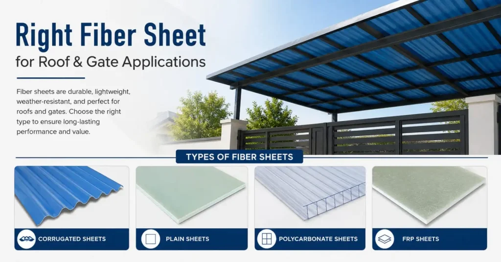 How to Choose the Right Fiber Sheet for Roof & Gate Applications