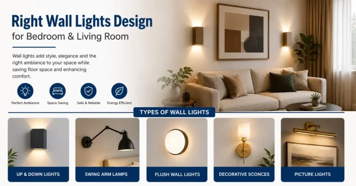 How to Choose the Right Wall Lights Design for Bedroom & Living Room
