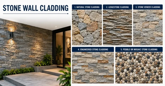 Stone Wall Cladding: Types, Benefits & Exterior Design Ideas for Homes
