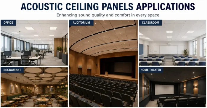 Acoustic Ceiling Panels Applications