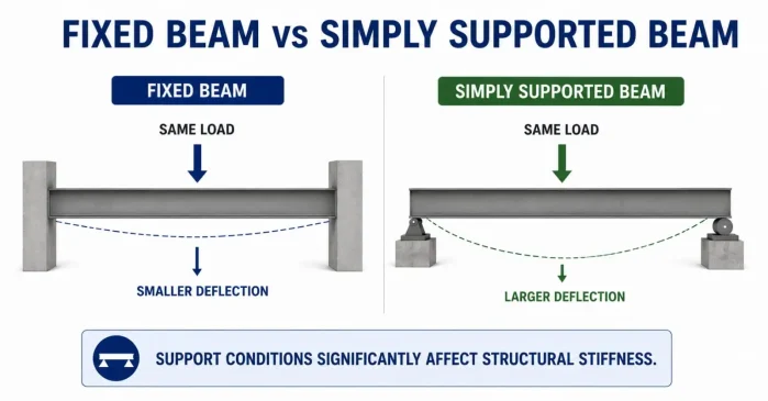 Fixed Beam Vs Simply Supported Beam