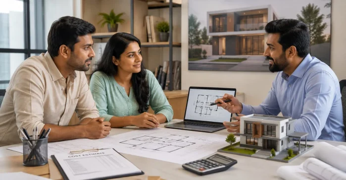 Homeowner Planning with Architect