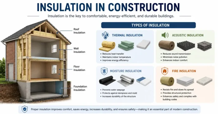 Insulation in Construction: Meaning, Types & Applications