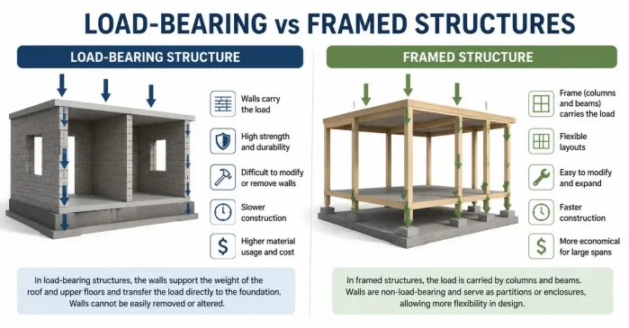 Load-Bearing vs Framed Structures: Which Is Right for Your Home?