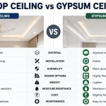 POP VS Gypsum Ceiling