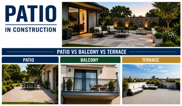 Patio Meaning Explained: Patio vs Balcony vs Terrace