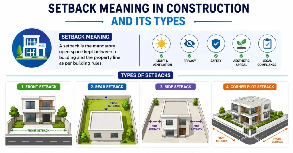 Setback Meaning in Construction: Rules, Types, and Importance in Building Planning Setback Meaning in Construction