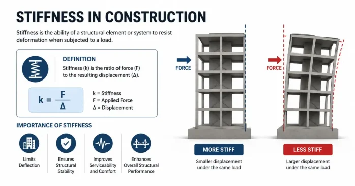 Stiffness in Construction: Meaning, Formula & Role in Structural Design