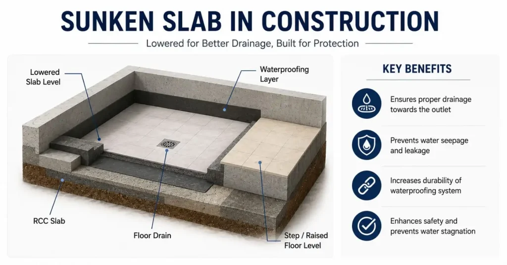 What Is a Sunken Slab in Construction? Sunken Slab in Construction (1)