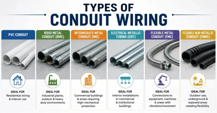 Types of Conduit Wiring