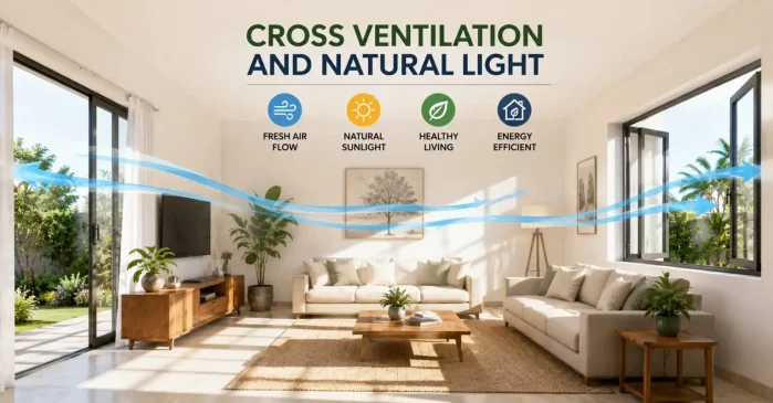 Cross Ventillation and Natural Light