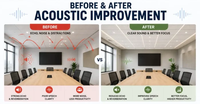 Before & After Acoustic Ceiling