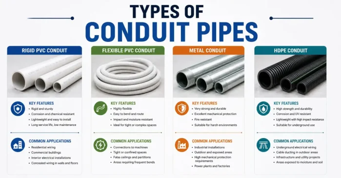 Types of Conduit pipe