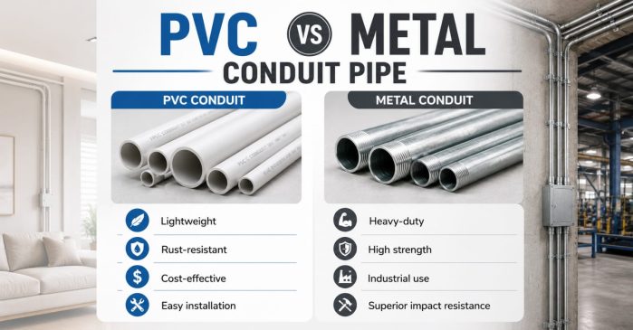 conduit pipe vs metal conduit pipe