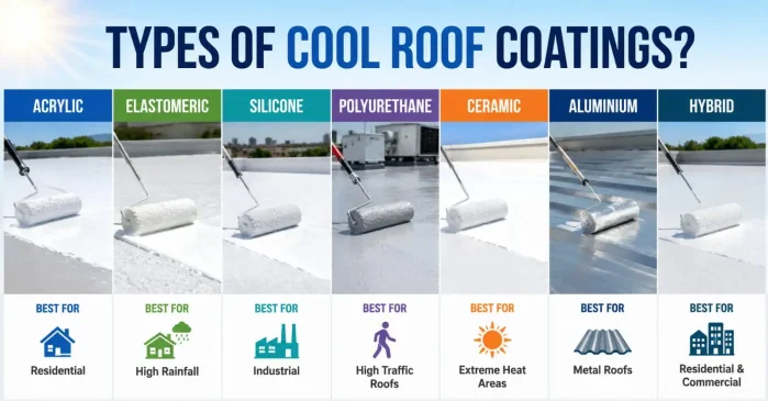 Types of Coof Roof coating