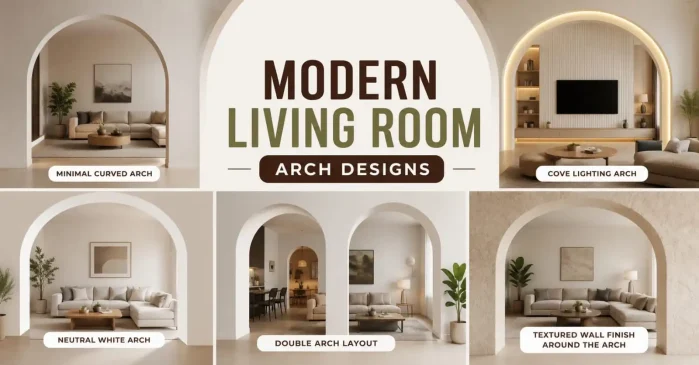 Mordern Living room Arch Design