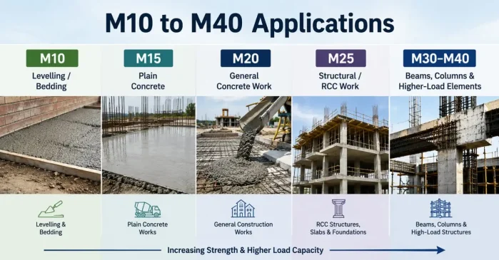 application of Concrete Grade