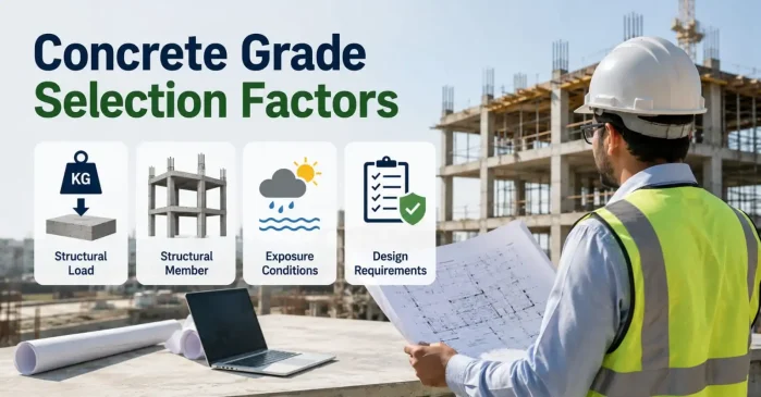 selection Factors of concrete Grade