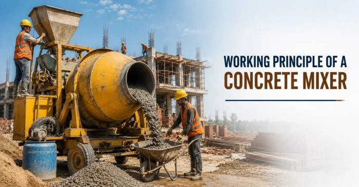 working of Concrete Mixer
