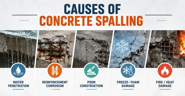 causes of Concrete Spalling