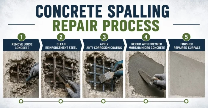 Concrete Spalling repair Process
