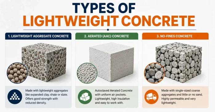 Types of Lightweight concrete