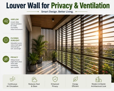 Louver wall Fro Privacy & Ventilation