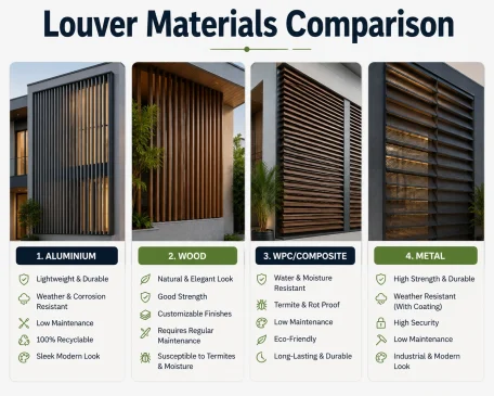 Louvers Materials