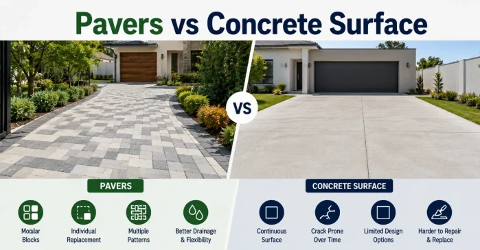 pavers vs concrete
