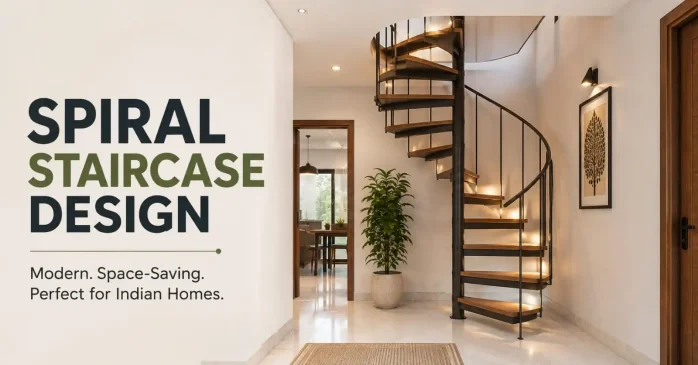 Spiral Staircase Design: Modern Ideas for Compact Indian Homes