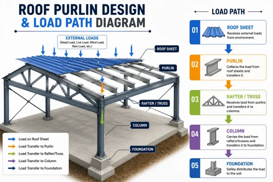 Roof Purlins & Load path