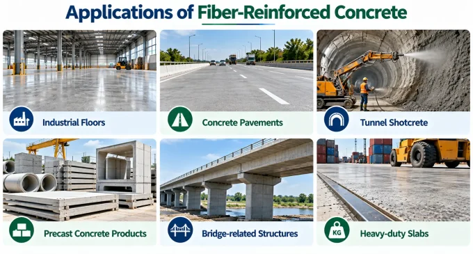 Application of Fiber-Reinforced Concrete