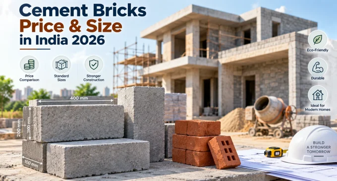 Cement Bricks Price & Size in India 2026: Are They Better Than Clay Bricks?