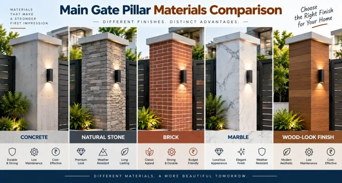 Main gate pillar material