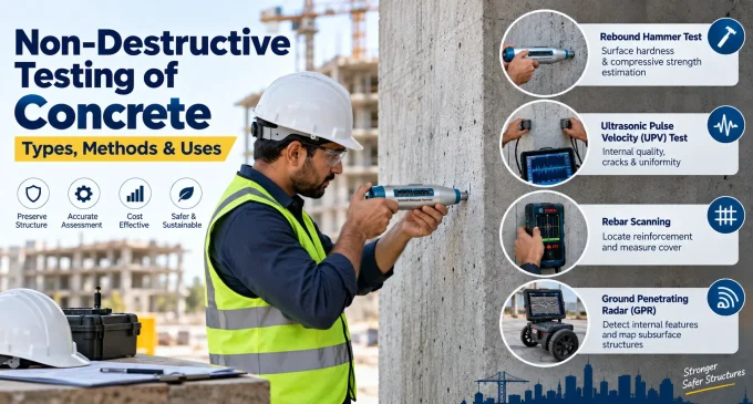 Non-Destructive Testing of Concrete: Types, Methods, Uses and Advantages