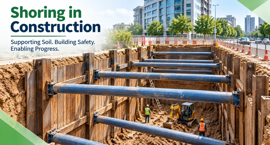 Shoring in Construction: Types, Methods, Uses and Safety Considerations Shoring in Construction