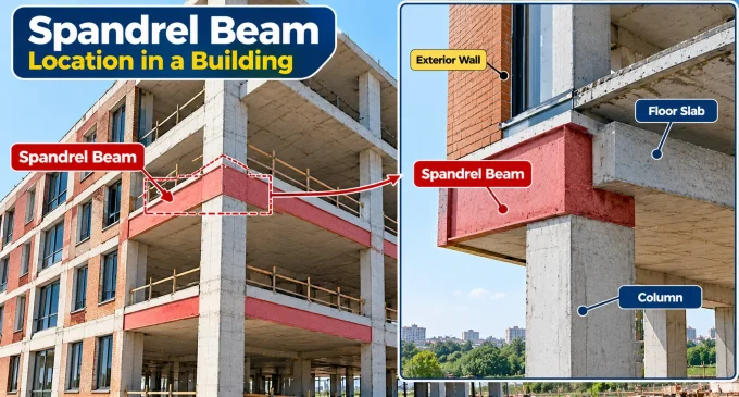 Spandrel Beam Location