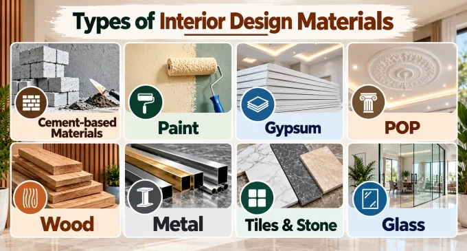 Types of Inteior Design Maerials