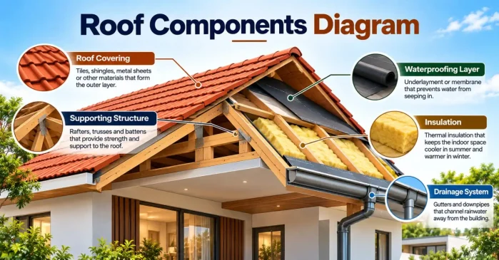 Roof components diagram